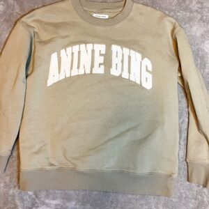 Anine Bing Olive Green Sweatshirt